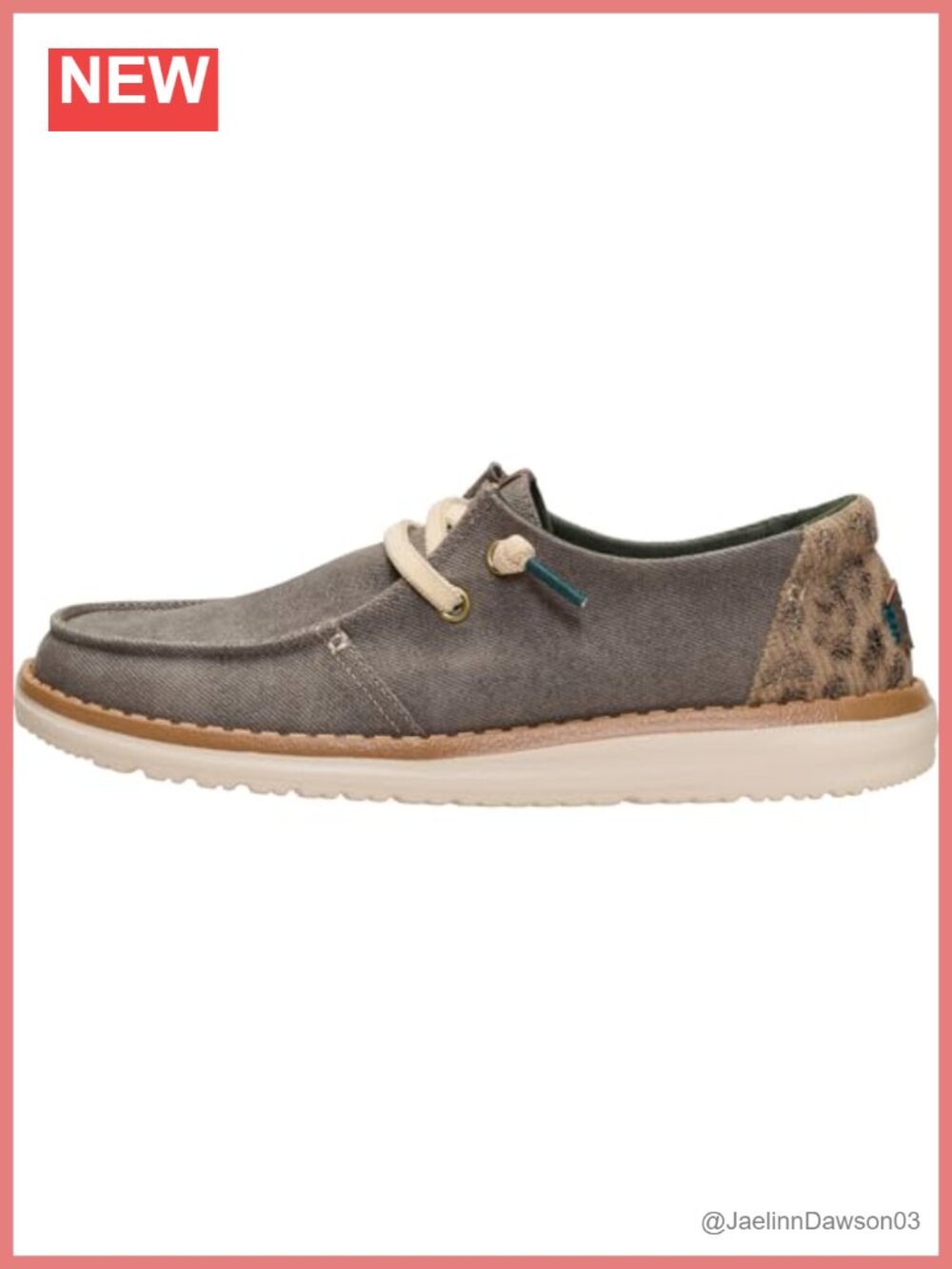 Leopard Print Slip On Loafer with Foam Insole - Women's Casual Shoes
